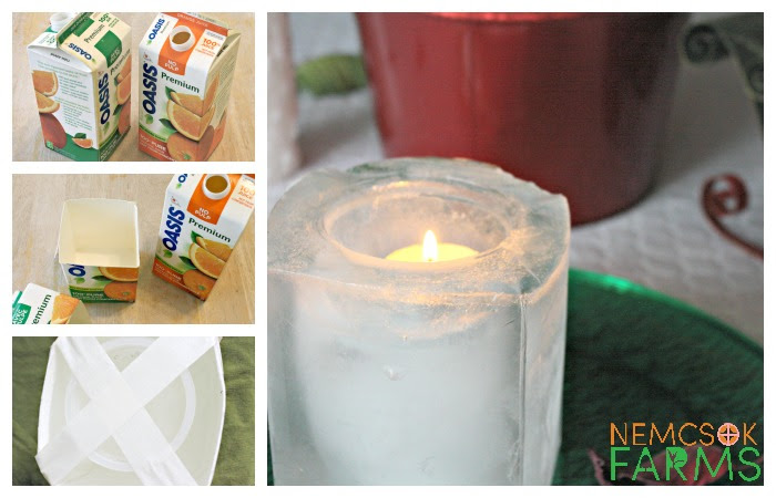 Elegant and Really Simple Ice Lanterns Made from recyclable materials, and sure to light up your path