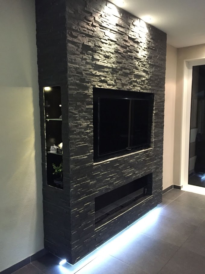 Accent Wall With Fireplace And Tv / FARK.com: (10780553) Photoshop this fireplace/TV wall feature : Why have a fireplace accent wall.