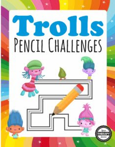  perchance I am finding them fifty-fifty to a greater extent than adorable Info Trolls Pencil Challenges – Free!