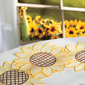 Sunflower Doilies, Home Textiles, Home Decor - Terry's Village ...