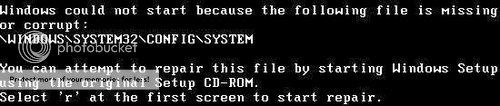 Windows missing  file system