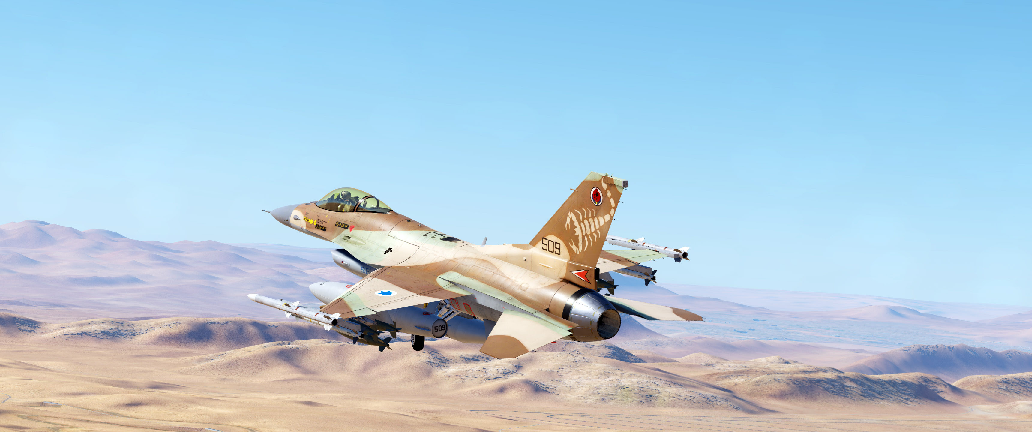 Updated Iaf F16c 105 Squadron The Scorpion
