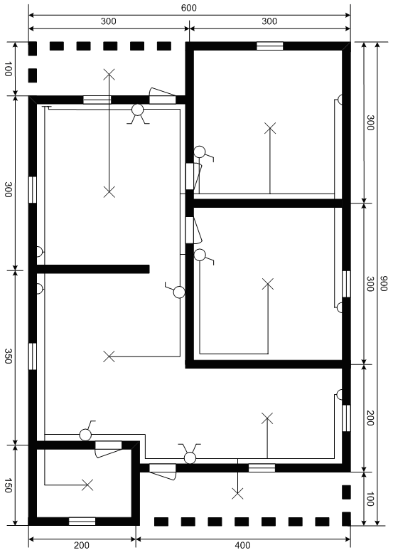  Gambar  Rangkaian  Instalasi Listrik Untuk Rumah  Minimalis 