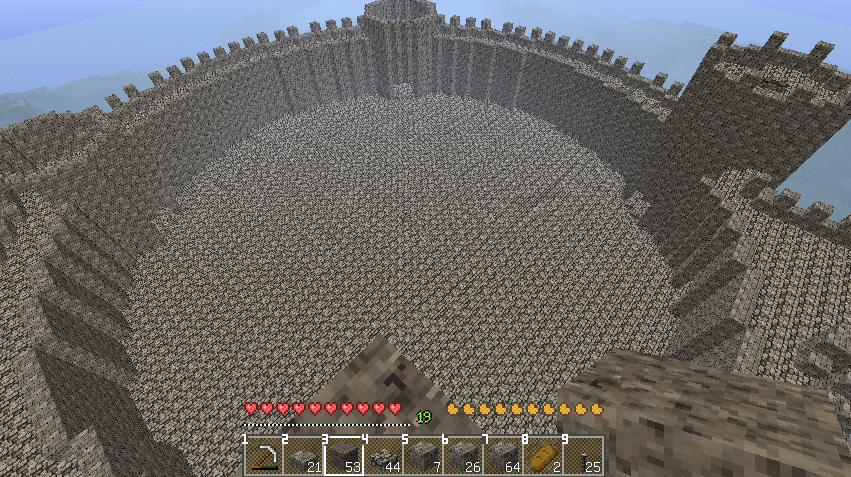 Minecraftで円形の建物を作るには リベルさんの戯言室