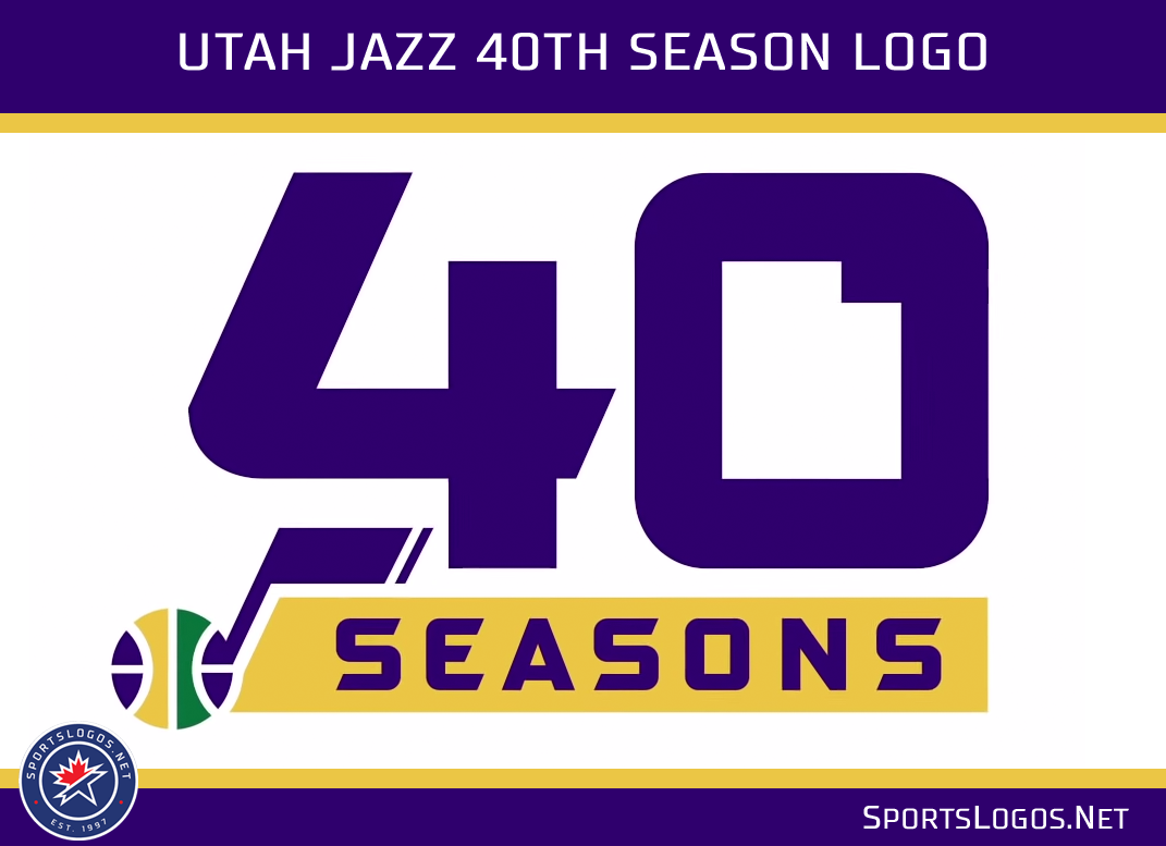 Utah Jazz 40th season logo annivesary 2019 2018 | Chris ...
