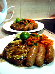 Beef Steak in Port & Camembert Cheese.