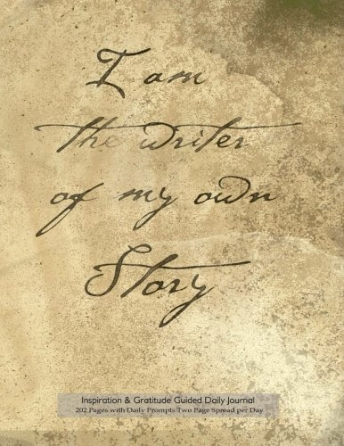 Inspiration & Gratitude Guided Daily Journal 202 Pages with Daily Prompts Two Page Spread per Day: 8.5x11 notebook, ideal journal to beat the blank ... images, drawings, doodles and free writing
