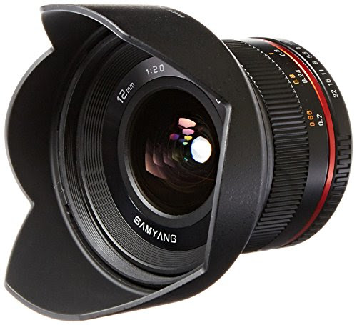 Samyang SY12M-NX-BK 12mm F2.0 Ultra Wide Angle Lens for Samsung NX Cameras, Black