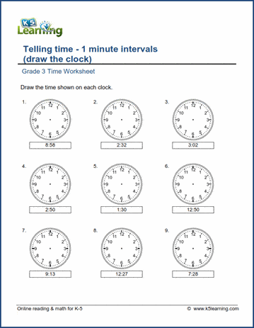 telling time worksheets grade 3 bluegreenish