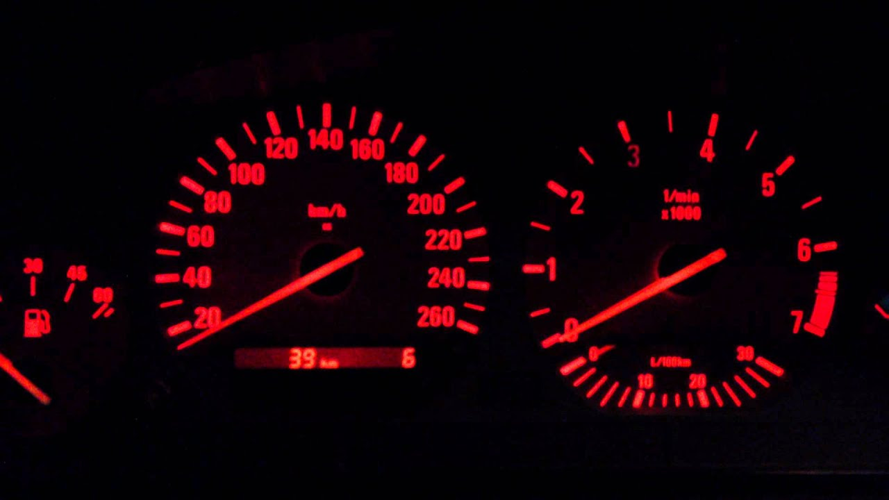 BMW E36 - how to check instrument cluster - YouTube