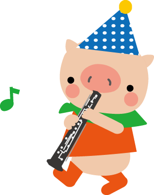 楽器 音楽隊 音楽会 のイラスト 無料イラスト素材３