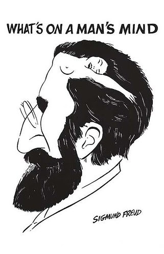 Freud Caraicature: What's On a Man's Mind