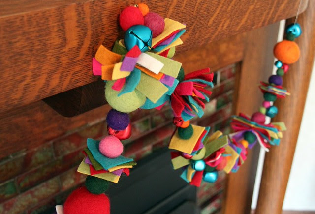 Scrappy Christmas Garland