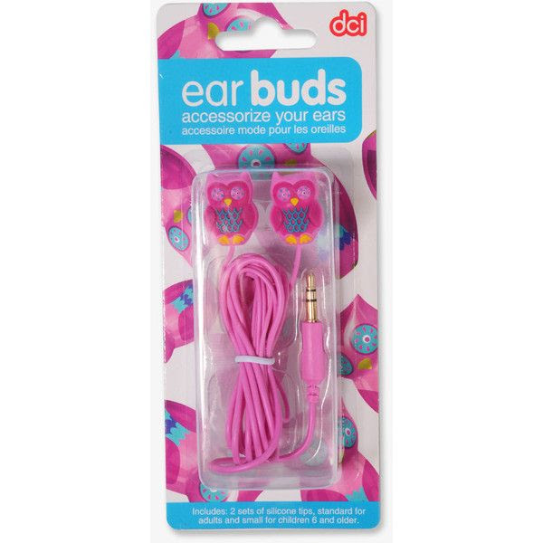 FOREVER 21 Owl Earbuds (11) liked on Polyvore