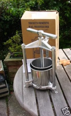 NEW 1.5 Litre STAINLESS FRUIT WINE CHEESE HERB KITCHEN PRESS