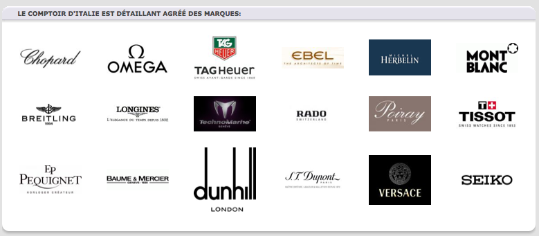 Comptoir dâItalie, paradis des montres