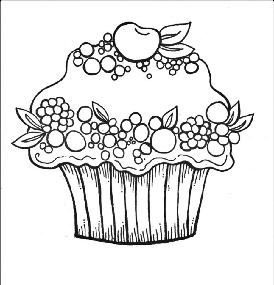 Dessin Cupcake Coloriage   imprimer