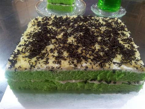 duhai hati kek kukus pandan keju coklat