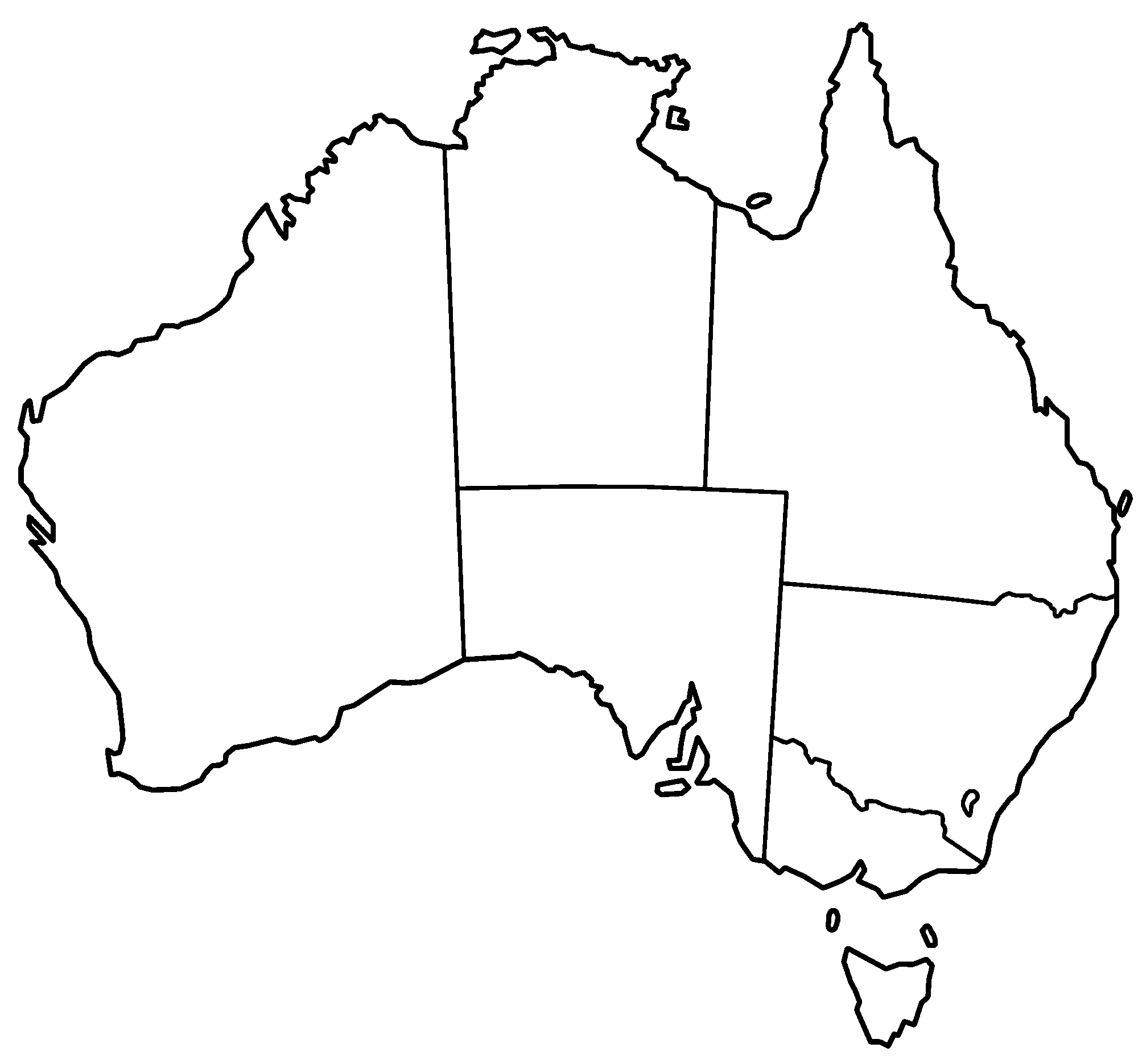 Australia Printable Map 3X5 / Australia Printable, Blank Maps, Outline Maps • Royalty Free / Australia printable, blank maps, outline maps • royalty free.