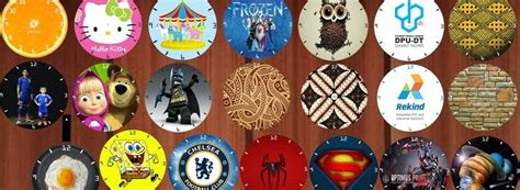 jual jam dinding unik gambar karakter bisa pesan custom