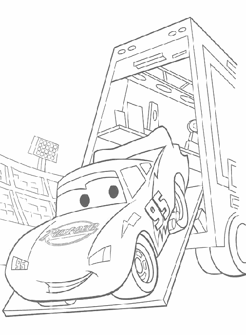 Dibujos para pintar de cars
