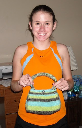 Katie with her Birthday Gift