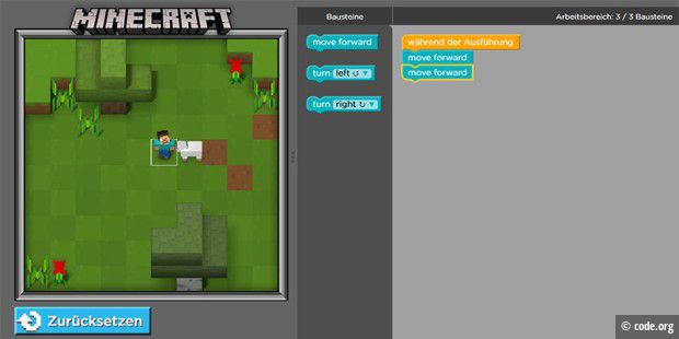 Minecraft programmieren kinder