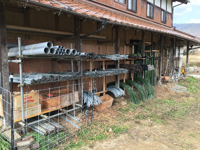 ｄｉｙで農具収納 はなあふ 自然農法 有機栽培野菜 米の宅配 農家体験イベント 広島県東広島市志和町