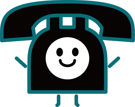 かわいい電話イラスト 黒電話 オフィスプッシュホン 可愛い無料イラスト素材集