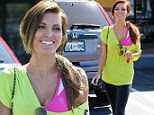 Mellow in yellow! Audrina Patridge is in high spirits after pamper visit to a nail salon