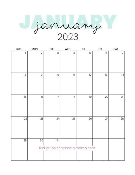  cute free printable calendar 2023 printable calendar 2023