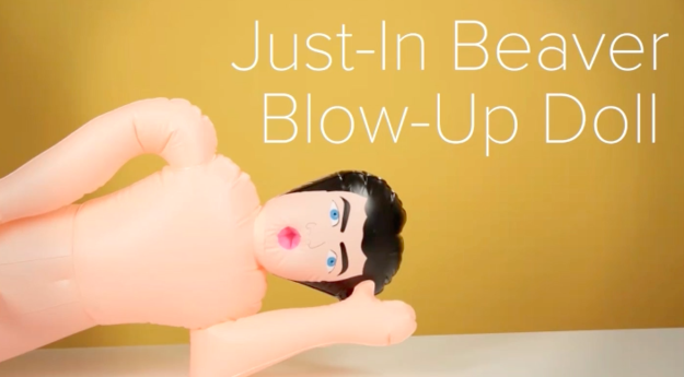Then came the Just-In Beaver blow-up doll.