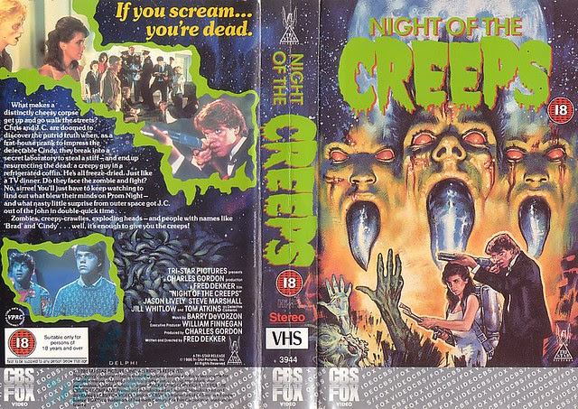 NIGHT OF THE CREEPS (VHS Box Art)