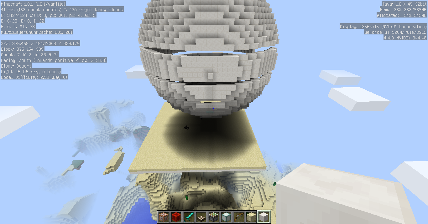 我的世界命令方块教程1 8巨型球体bug修复指令 跑跑车手游网