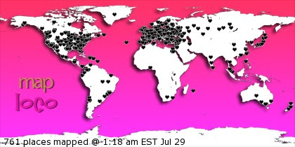 Locations of Site Visitors