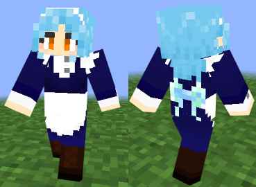 ほわっとブログ Minecraft スキン配布 マインクラフト スキン25 執事 メイド