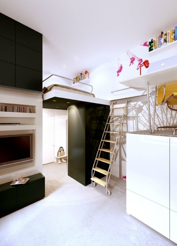 Here is another neat apartment from them.