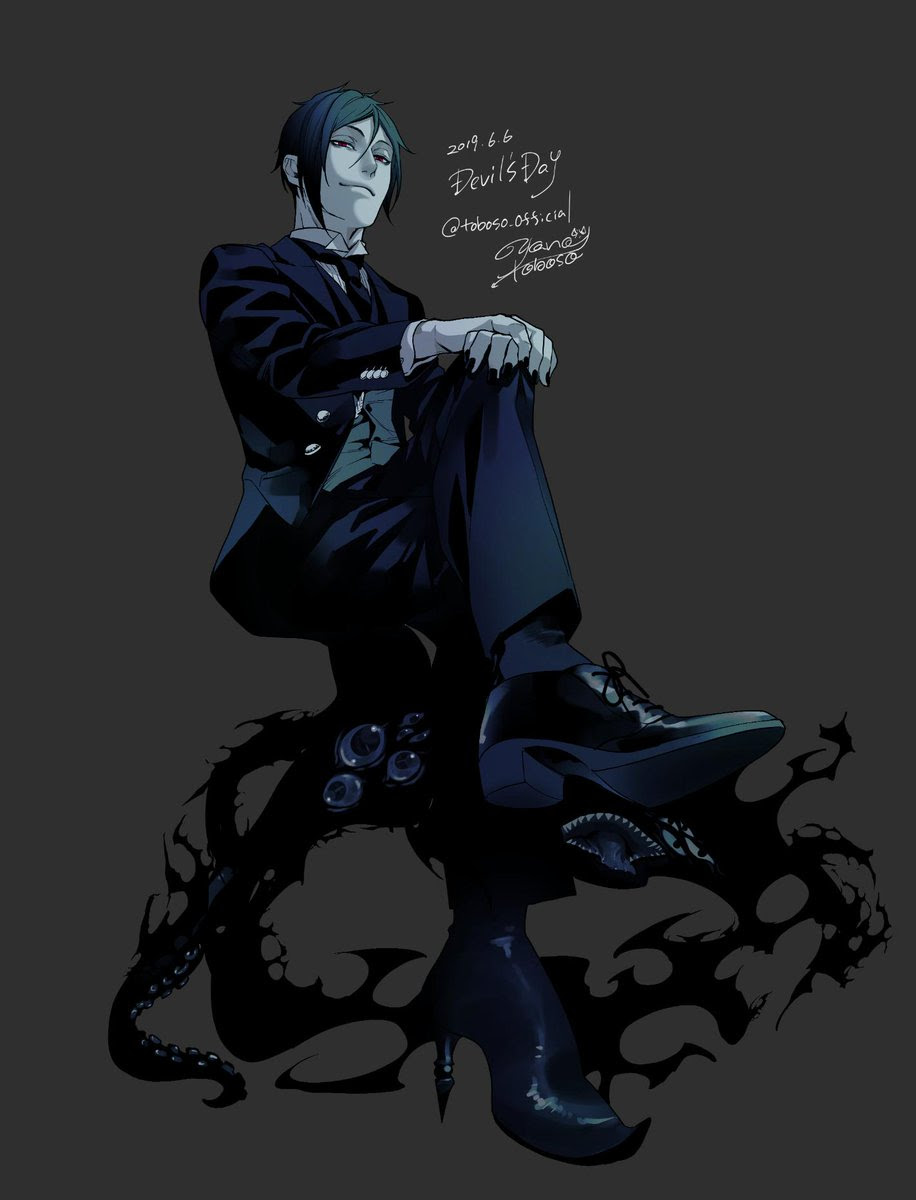 サイト開設から13年 黒執事 枢やな先生が 悪魔の日 を祝うセバスの描き下ろしイラスト公開 にじめん