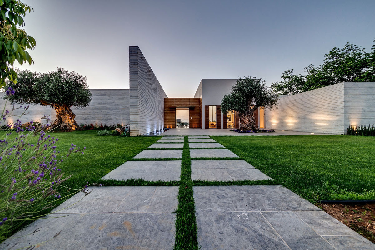 modern villa landscape | Interior Design Ideas