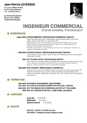 exemple de cv eleve de 3eme