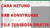 Menghitung Rab Rumah Excel
