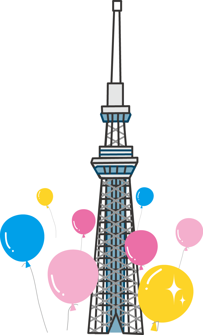 東京スカイツリーのイラスト 無料イラスト素材
