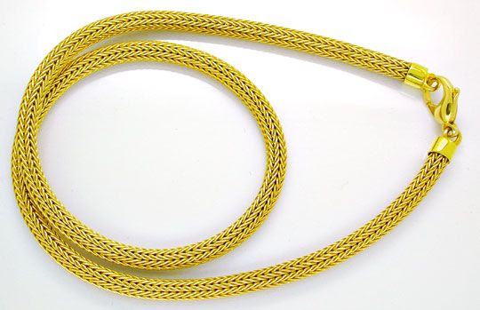 Originalfoto 1A GELBGOLD-STRUMPF-KETTE KARABINER 14K/585 3.500€ NEU!