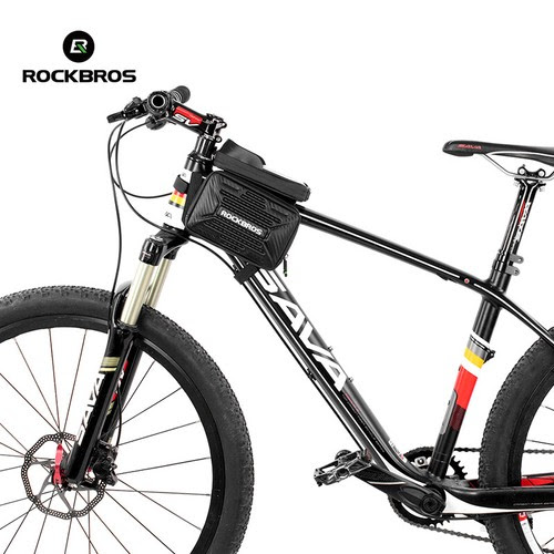Rockbros Bicycle Frame Bag Pannier Tube Bag Touchscreen Bike Phone Holder Bag Sporting Goods Bicycle Bags Panniers Romeinformation It