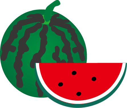 西瓜 すいか のイラスト 無料イラスト フリー素材