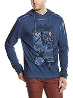 SIDECAR Camiseta Manga Larga Aron (Azul)