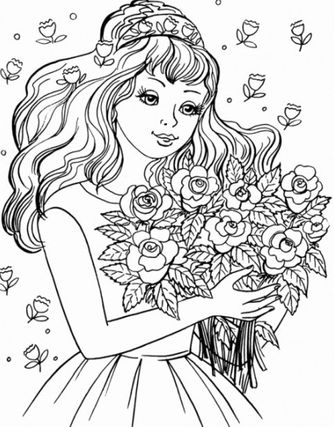 Ladies Coloring Pages to download and print for free