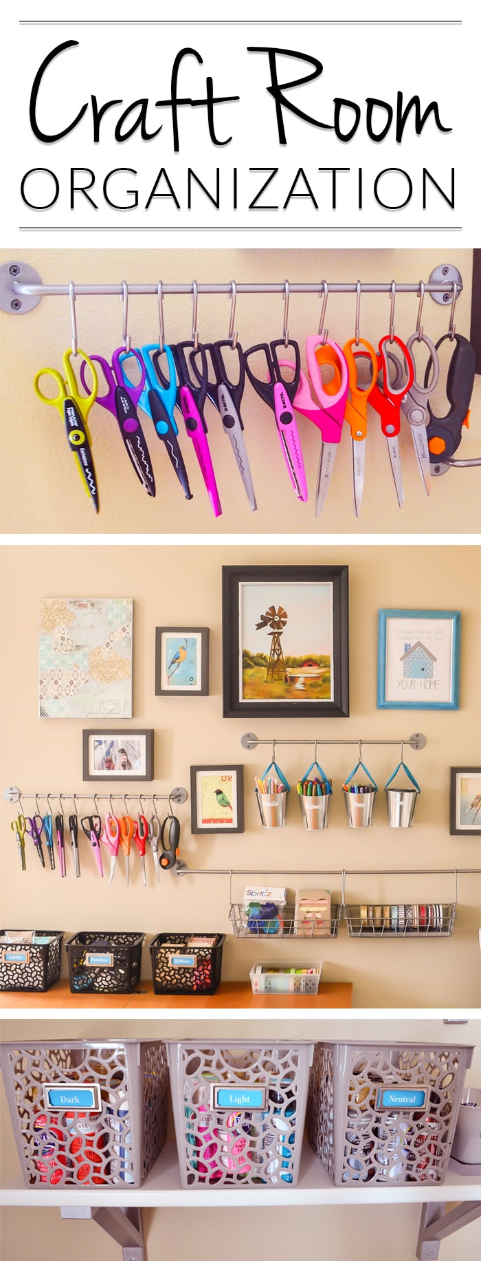 Craft Room Organization - Room Reveal Part #2 - Polished ...
