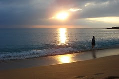 sunset at the beach