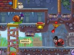 カタツムリの冒険誘導ゲーム Snail Bob 7 Fantasy Story フラシュ 無料ゲーム